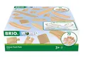 Produktbild: BRIO World 36030 Schienensortiment Deluxe - 70-teiliges Set mit Schienen, Weichen und Brückenpfeilern für kreatives Eisenbahnspiel - Inklusive Flyer mit verschiedenen Streckenoptionen