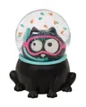 Produktbild: moses. Ed, The Cat Schneekugel, Schüttelkugel im Katzen Design mit Glitzer und farbigen Glitter-Fischen, lustige Katzen-Schneekugel, Glitzerkugel als Geschenk für Katzen-Fans