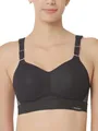 Produktbild: Triumph Damen Sport-BH Triaction Hybrid Lite P EX, ohne Bügel, Gepolstert, 85A, Schwarz