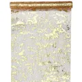 Produktbild: (2,59 €/m) Tischläufer Fantasie 28 cm x 5 m Gold metallic - Weihnachten Hochzeit