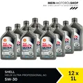 Produktbild: Shell Helix Ultra Professional AG 5W-30 Opel API SN Motoröl 12x1 Liter= 12 Liter