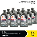 Produktbild: Shell Helix Ultra Professional AG 5W-30 Opel API SN Motoröl 9x1 Liter = 9 Liter