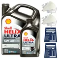 Produktbild: 6 Liter original Shell Helix Ultra Prof. AG 5W30 Motoröl 550040557 ACEA C3 SET