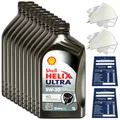 Produktbild: 10 Liter original Shell Helix Ultra Prof. AG 5W30 Motoröl 550040557 ACEA C3 SET