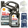 Produktbild: 7 Liter original Shell Helix Ultra Prof. AG 5W30 Motoröl 550040557 ACEA C3 SET