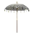 Produktbild: Oriental Galerie Bali Sonnenschirm Balinesischer Schirm Garten Baumwolle Sonnenschutz Handarbeit Retro Vintage Dekoschirm 2-teilig ca.180 cm