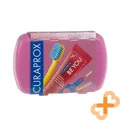 Produktbild: CURAPROX Reise Set Pink Zahnbürste Zahnpasta Interdentalbürste Minze