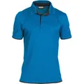 Produktbild: DASSY® Orbital Poloshirt - azurblau/anthrazitgrau - M