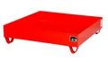 Produktbild: Bauer Stahl-Auffangwanne ohne Gitterrost, 1200 x 1200 mm, rot RAL 3000 133040