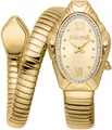 Produktbild: Just Cavalli Time Quarzuhr Signature Snake JC1L357M0025, Armbanduhr, Damenuhr, Edelstahlarmband, analog, Kristallsteine