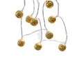 Produktbild: MARELIDA LED-Lichterkette LED Lichterkette 20 Kugeln Metallbälle orientalisch marokkanisch gold, 20-flammig