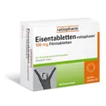 Produktbild: Eisentabletten-ratiopharm® 100 mg Filmtabletten: Eisenmangel ausgleichen und sich wieder fit und aktiv fühlen, 100 Filmtabletten