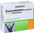 Produktbild: EISENTABLETTEN-ratiopharm 100 mg Filmtabletten 100 St. PZN 06958543