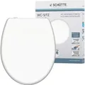 Produktbild: Schütte WC-Sitz White Duroplast mit Absenkautomatik & Schnellverschluss