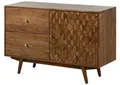 Produktbild: Massivmoebel24 Sideboard (Sideboard Akazie 115x42x75 Akazie natur lackiert MOSAYK #112)