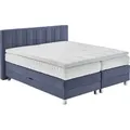Produktbild: Boxspringbett, blau (navy), B:195cm L:210cm, Bezug: 100% Polyester;Polsterung: 100% Polyester, WESTFALIA SCHLAFKOMFORT, Komplettbetten, Boxspringbett, wahlweise mit Bettkasten und Topper