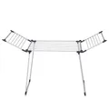 Produktbild: Meisterhome® Extra Stabiler Wäscheständer Standtrockner mit Flügeln für Lange Kleidungsstücke, standfester Flügelwäschetrockner - für drinnen und draußen - 19m Trockenleinenlänge