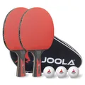 Produktbild: Tischtennis Set JOOLA Duo Carbon – 2 Schläger 3 Bälle Hülle 6 teilig