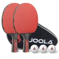 Produktbild: JOOLA Tischtennis-Set Duo Carbon 2 Schläger 3 Bälle Tasche VIZON-Beläge ITTF