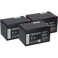 Produktbild: Kompatibler Akku E Roller E Scooter Quad E Bike 36V 3x 12LCP-12 12V-13Ah AGM QB