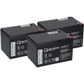 Produktbild: Kompatibler Akku E Roller E Scooter Quad E Bike 36V 3x 12LCP-12 12V-13Ah AGM QB