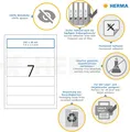 Produktbild: HERMA 4369 Farbige Etiketten grün ablösbar, 20 Blatt, 45,7 x 21,2 mm, 48 pro A4