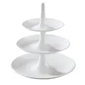 Produktbild: Koziol BABELL L Etagere 3-teilig | Servierständer für Kuchen, Gebäck, Obst, Käse, Sandwiches | biozirkulärer Kunststoff, stapelbar, spülmaschinengeeignet | Küche, Haushalt (Cotton White, L)