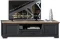 Produktbild: TV-Board Jasmin Lowboard in graphit Artisan Eiche 193x54 cm