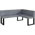 Produktbild: Meblini Eckbank, Grau, Textil, L-Form, 168x128 cm, Esszimmer, Bänke, Eckbänke