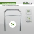 Produktbild: Fahrrad Anlehnbügel Fahrradständer Parker Baumschutzbügel Fahrradbügel 5er Set