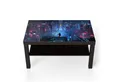 Produktbild: DEQORI Couchtisch 'Cyberpunk Stadt bei Nacht', Glas Beistelltisch Glastisch modern