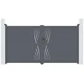 Produktbild: Doppelflügeltor Aus Aluminium 3m Veleta 300 X 180 Cm Grau