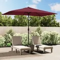Produktbild: vidaXL Sonnenschirm mit Metall-Mast 300x200 cm Bordeauxrot