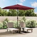 Produktbild: Sonnenschirm mit Metall-Mast Marktschirm Gartenschirm Balkon  Knickbar Balkonsch