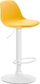 Produktbild: CLP Barhocker Kiel Kunststoff höhenverstellbar und drehbar,gelb weiß
