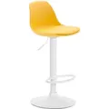 Produktbild: Barhocker Kiel Kunststoff Weiß Gelb