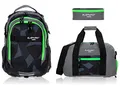 Produktbild: Elephant 3 Teile Set Schulrucksack Hero Signature Rucksack Sporttasche Mäppchen 12770 (Cyber Camo Grün (Schwarz/Grün))