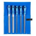Produktbild: PFERD TOOLS Werkstattfeilen-Set WR 5-tlg. in Rolltasche 250mm Hieb 1 für grobe Zerspanung, Schruppen