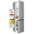 Produktbild: Exquisit Kühl-Gefrierkombination KGC265-70-NF-040C inoxlook | 253 L Volumen | Kühl Gefrierkombination No-frost | Türanschlag wechselbar