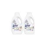 Produktbild: 2x900ml Lenor Sensitiv Baumwollblüte & Tiare-Blume Waschmittel flüssig 40WL