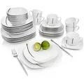 Produktbild: Sänger Geschirrset, Weiß, Keramik, 36-teilig, 29x34.5x43 cm, kratzfest, Essen & Trinken, Geschirr, Geschirr-Sets, Tafelservice