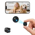 Produktbild: CKKYBB Mini Kamera 4K HD WLAN Kamera - Live Übertragung Handy APP Für WiFi Camera Indoor mit Akku Sicherheitskamera mit Bewegungsmelder/Nachtsich SD/Cloud-Speicher, Ideal für Haus & Haustiere