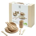 Produktbild: PlanToys Geschirr-Set - Kinderküche Zubehör - Geschirrset aus Holz - Holzspielzeuge 2 Jahre - Set Teeparty Kinderküche - nachhaltiges Holzspielzeug