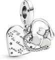 Produktbild: Pandora Katzen & Herz Charm-Anhänger 799546C01 Anhänger