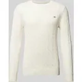 Produktbild: Gant Strickpullover mit Label-Stitching in Offwhite, Größe XL