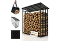 Produktbild: Juskys Kaminholzregal, (1-St), Inkl. Wetterschutzplane, erhöhte Bodenfreiheit, Stecksystem