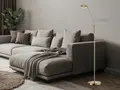 Produktbild: LED Stehleuchte Messing, verstellbar & dimmbar, Lichtfarbe wählbar, Stehlampe
