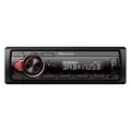 Produktbild: Pioneer MVH-130DABAN mit DAB Antenne - Schwarz Rot