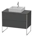 Produktbild: Duravit Xsquare Waschtischunterbau für Konsole 2 Auszüge 1000 x 548 x 778 mm Graphit Matt - XS492104949