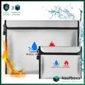 Produktbild: Feuerfeste Tasche Dokumententasche - 2 Set Feuersichere wasserdichte Tasche Hüll